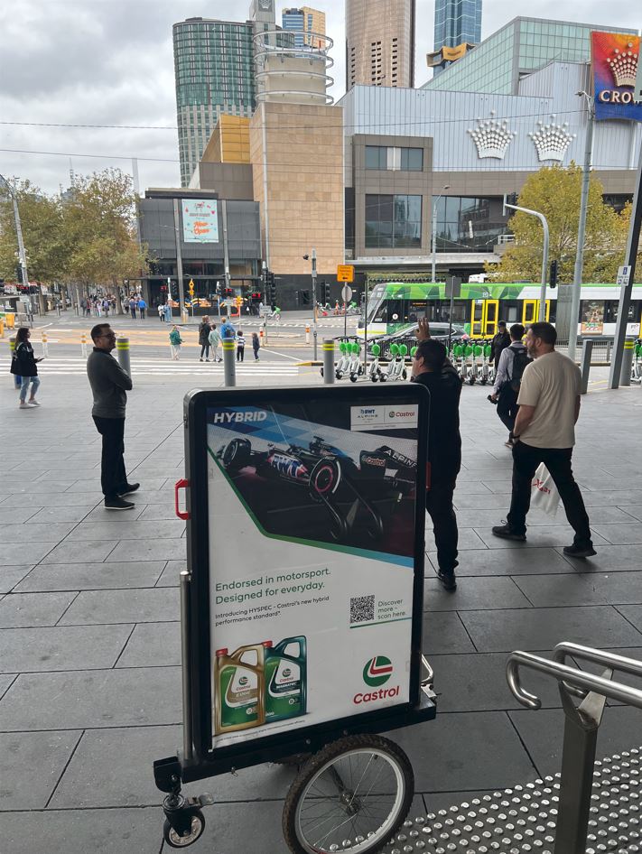 STTAdvertising's tweet image. Thanks for saying hello to our riders today and stopping for a quick photo @thomasrandle49
#legend.
STT Advertising Bike Boards  #TheAustralianAutomotiveAftermarketExpo

#ooh #STTadvertising #VIC #signage #advertising #marketing #news #events #mcec