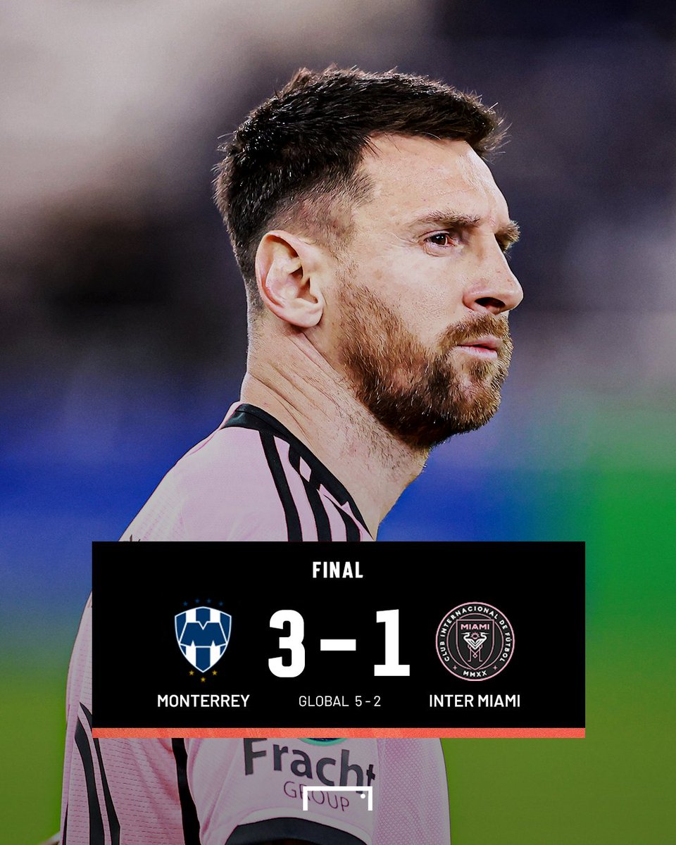 Final del partido ⏰ ¡Inter Miami ELIMINADO de la Concachampions! Rayados dominó a las Garzas en el Gigante de Acero 🔥