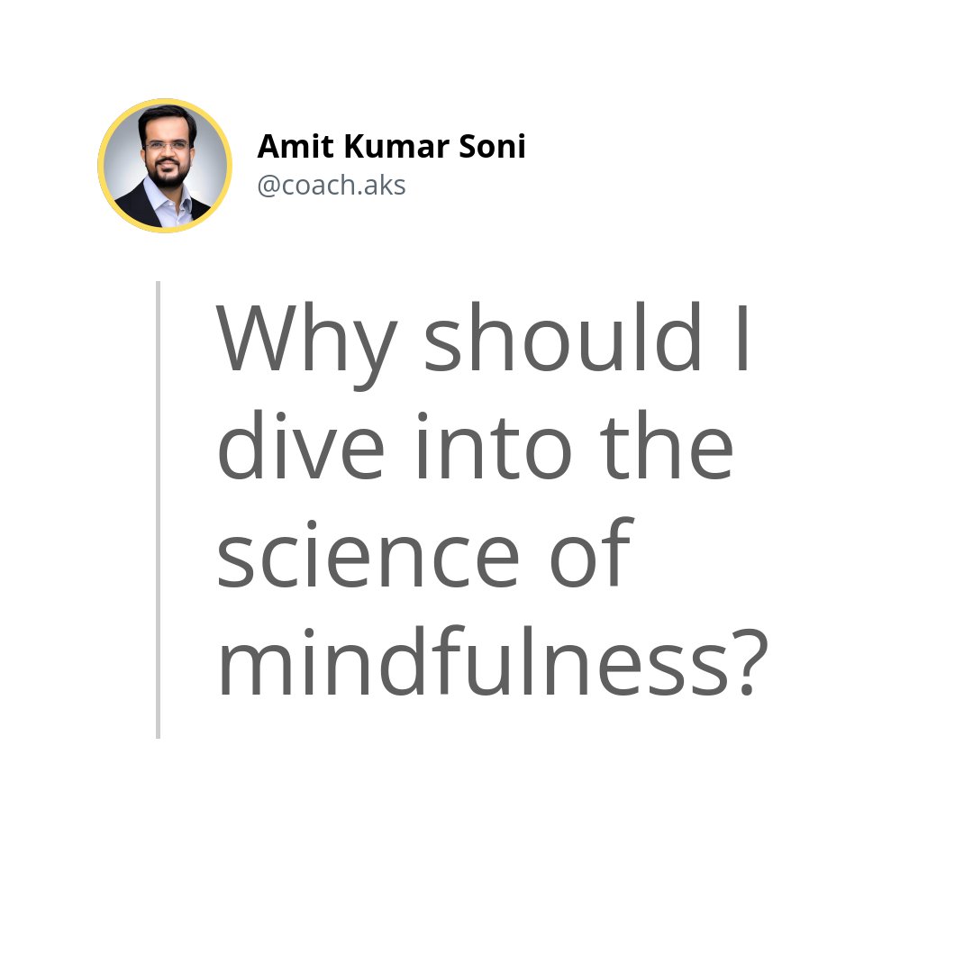 Curious about the brainy side of being zen? 🤔💭 Science shows mindfulness ain't just chill; it's a game-changer for your noggin! 🚀 Follow Me for more insights into a mindful life. 🧘‍♂️💡 #MindfulnessMagic #BrainBoost #MentalWellness #Mindfulness #mindaks #coachaks #mindset