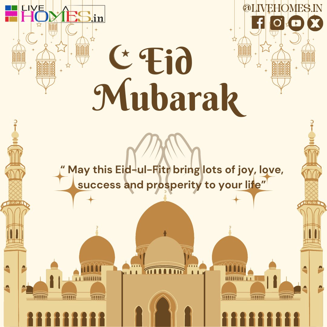 'Live Homes Makes Happy Life' 
 🤲'Eid Mubarak'🤲
'May this Eid-ul-Fitr bring lots of joy, love, success and prosperity to your life'🌙

#livehomes #post #newpost #bestbuilders #construction #interior #homeloan #villas #apartments #election2024india #IPL2024