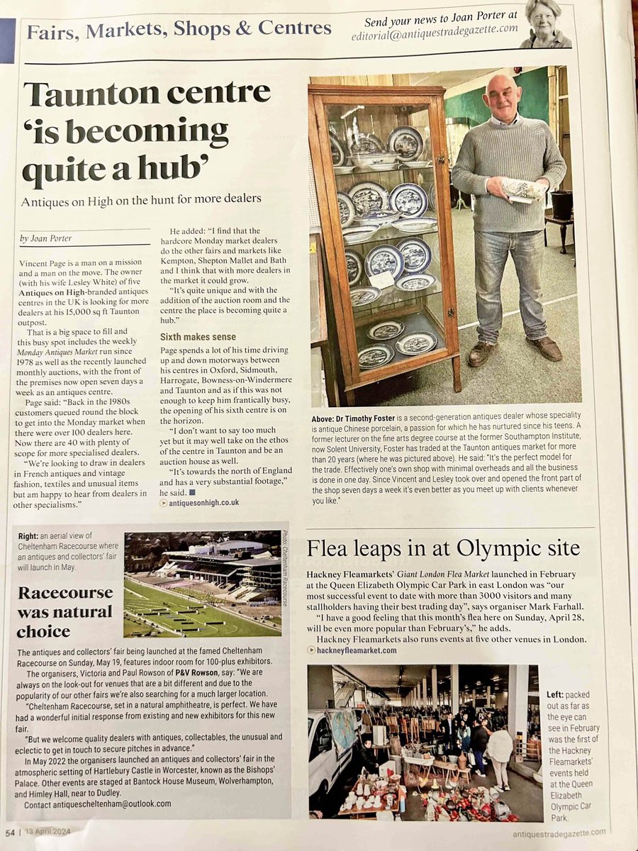 Fabulous editorial on our Taunton store in this weeks A.T.G. antiquesonhigh.co.uk #englandslargestawardwinningantiquescentres #harrogateantiquescentre #bownessonwindermereantiquescentre #oxfordantiquescentre #sidmouthantiquescompany #tauntonantiquescentre