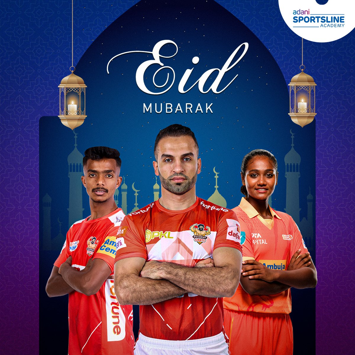 Sabhi ko Eid Mubarak 🌙 May this Eid bring only happiness, peace and prosperity to you and your family! ❤️ #AdaniSportsline