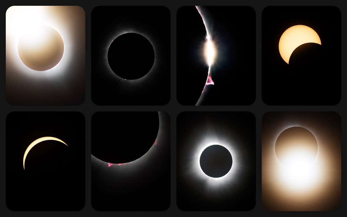 1/ Excited to launch 'Shadows and Revelations'; a unique series of 8 images from the 2024 eclipse. Lets dig in 👇