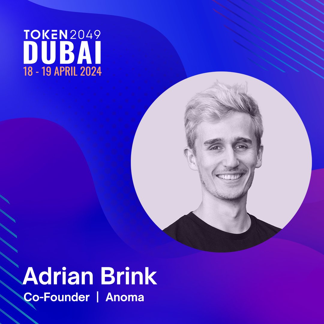 Catch @adrianbrink at #TOKEN2049 Dubai. Adrian is the Co-Founder of @anoma, providing an intent-centric architecture for decentralised counterparty discovery, secure information flow control, and multi-chain atomic settlement. Connect with leading Web3 builders next week.