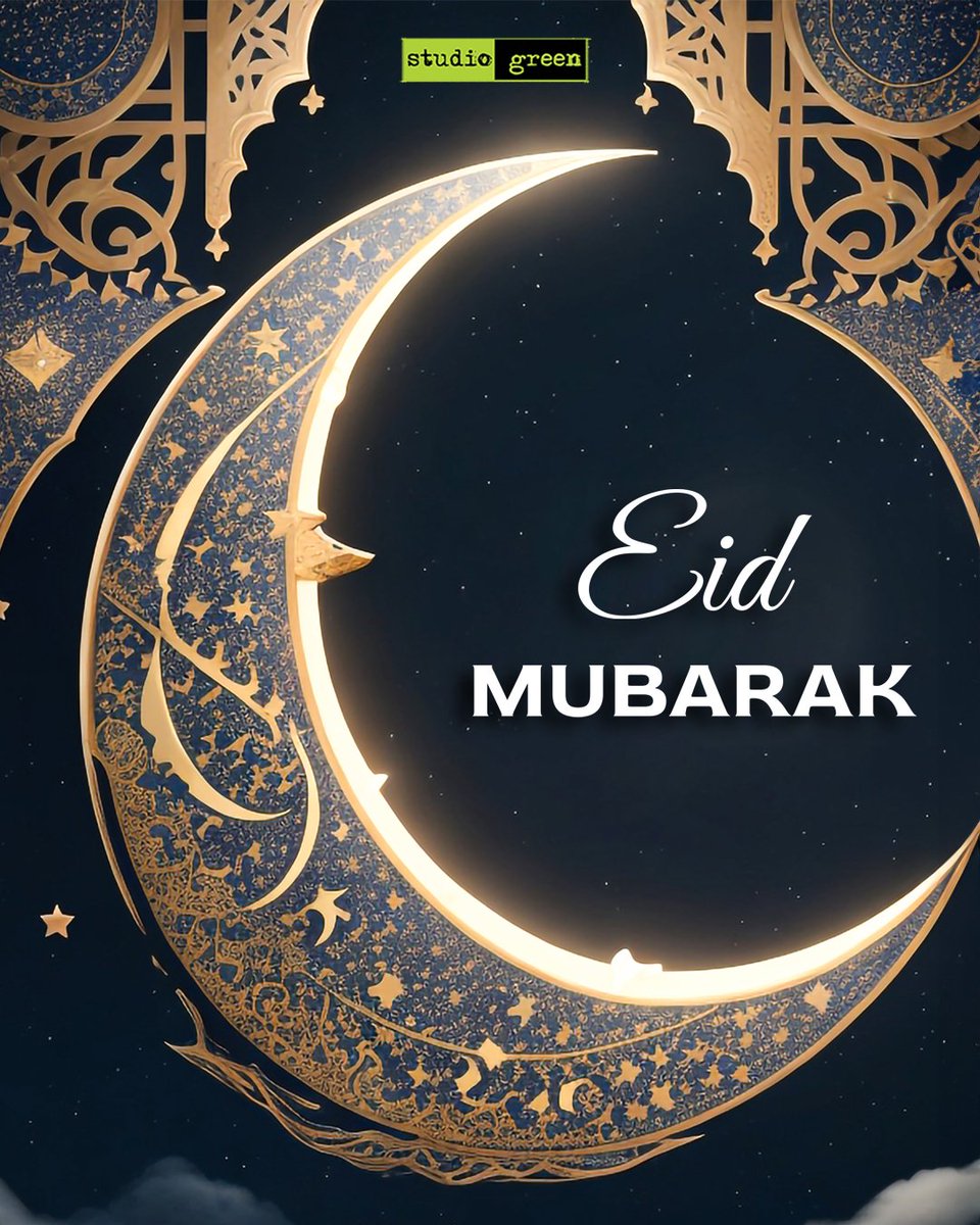 May this Eid-ul-Fitr be a very blessed, joyous and memorable celebration for all ✨ #EidMubarak 🌜 From Team #StudioGreen @GnanavelrajaKe #Eidmubarak2024 #Eid2024 #EidalFitr #KEGnanavelraja