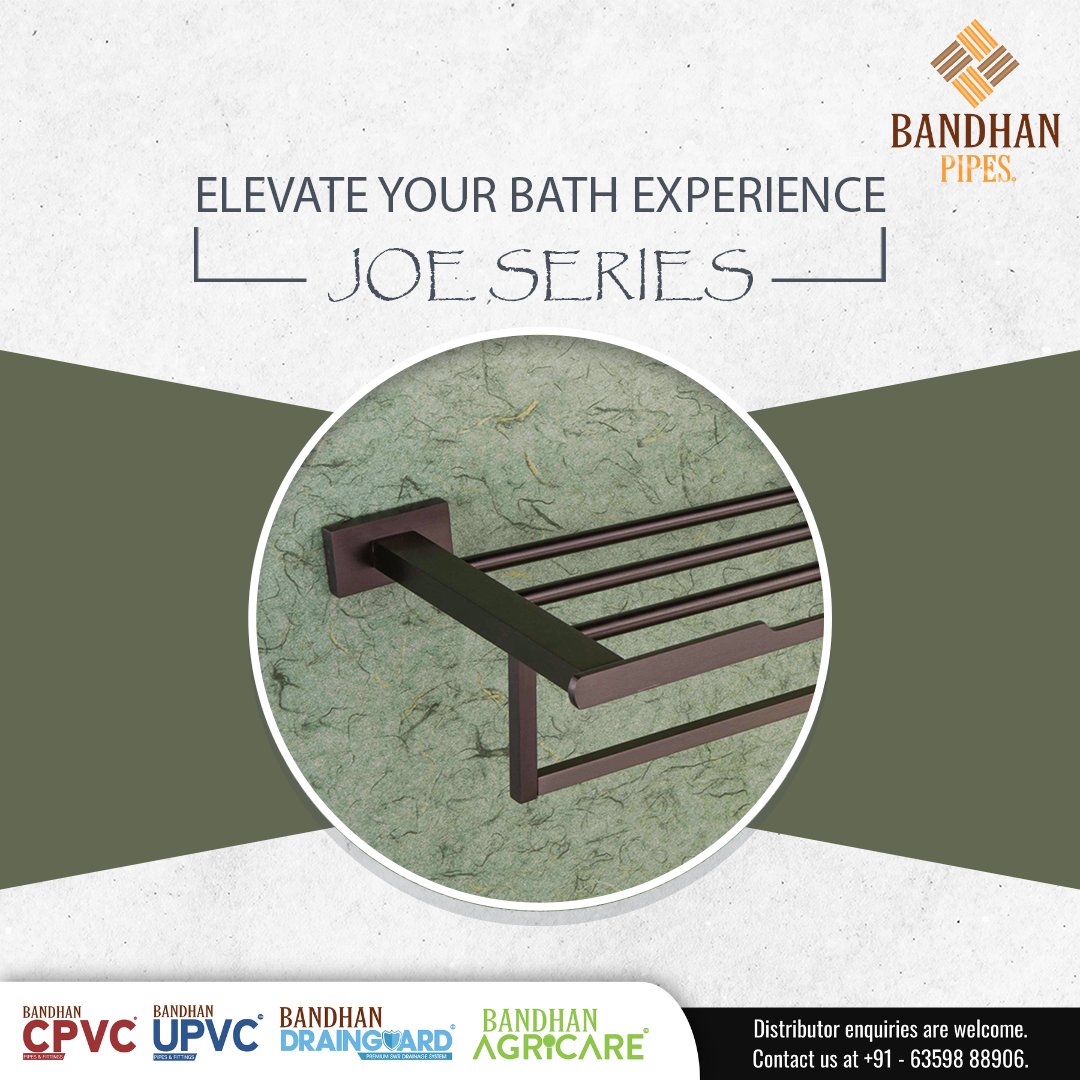 Elevate your bathing experience with the Joe Series! 🛁✨ Indulge in luxury and comfort with our premium bath accessories. Transform your daily routine into a spa-like retreat. .⁠ .⁠ #bathaccesories #brass #bandhanpipes #drainguard #SochoBandhanPipes #pipes #plumbing #pvc