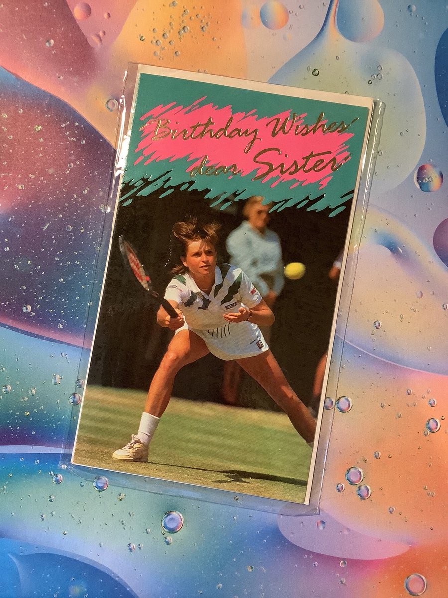 ONLY TWO AVAILABLE!!!! The PERFECT Retro Photo Birthday Card for your Tennis Lover Sister. Just £3.50 each in our Emporium!!!! watsonsvintagefinds.etsy.com/listing/144991… #Rare #VintageCards #Nostalgia #Sister #BirthdayCard #Tennis #TennisFan #RetroPhotoCard