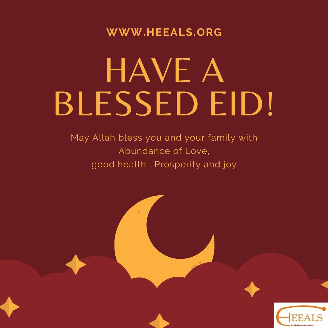 Eid Mubarak To All . Wishing everyone celebrating a joyous and blessed Eid filled with love, laughter, and cherished moments with family and friends. #eid #eidmubarak #festival #india #heeals #heealsngoindia #ngoindia #explorepage #fyp #Twitter