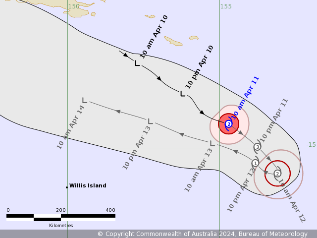 BOM_Qld's tweet photo. 🌀Tropical Cyclone Paul formed in the northeast Coral Sea early Thursday morning. Small systems can develop quickly. TC Paul may reach Category 3 (severe tropical cyclone) tonight, but should weaken rapidly on Friday. No cyclone impacts on #Qld. Details: https://t.co/YTkwbdYNGp https://t.co/MVqpKKjvPO