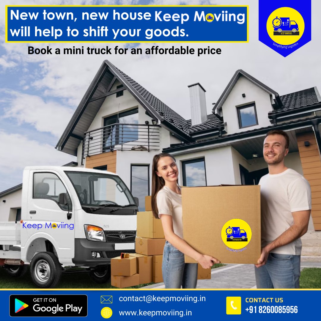 keepmoviinglogi's tweet photo. Book a mini truck for an affordable price with Keep Moviing - your reliable moving partner!
Contact us- 82600 85956
Visit: https://t.co/59IJdz2ysS
#KeepMoviing #MiniTruckRental #AffordablePrice #OnlineMiniTruckBooking #minitruckrental #keepmoving #bookminitruck #shiftingmadeeasy https://t.co/ovHT0cjPob