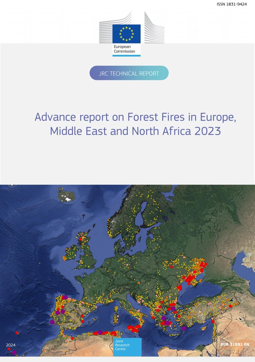 Advance report on forest fires 🔥 in Europe, Middle East and North Africa 2023 #EuCivPro🇪🇺 #MedCivPro 🌿 op.europa.eu/fr/publication…