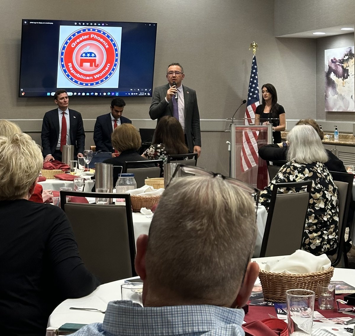 Grateful for the opportunity to participate in the CD8 candidate forum tonight hosted by the Greater Phoenix Republican Women. Thanks again for having me!