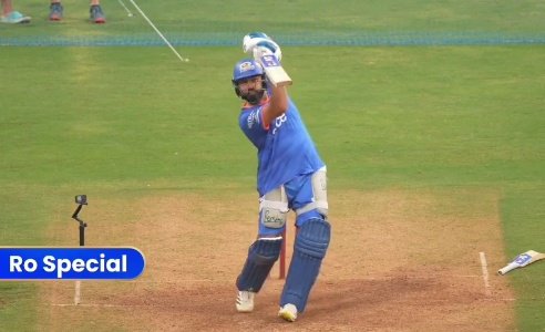 Rohit Sharma's class in the nets session, Hitman is ready for RCB challenge 🔥.