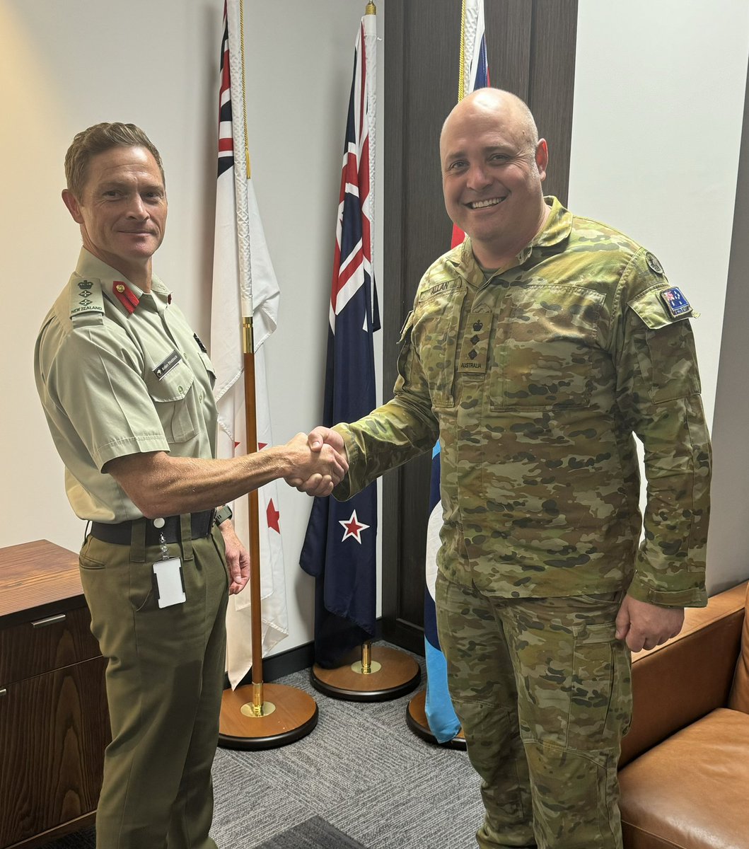 It’s been a year since @ChiefAusArmy and @NZArmy signed #PlanANZAC.  Fantastic visit to New Zealand, hosted by our mates in the Army General Staff G7 team. Looking forward to continued collaboration throughout 2024 and beyond!