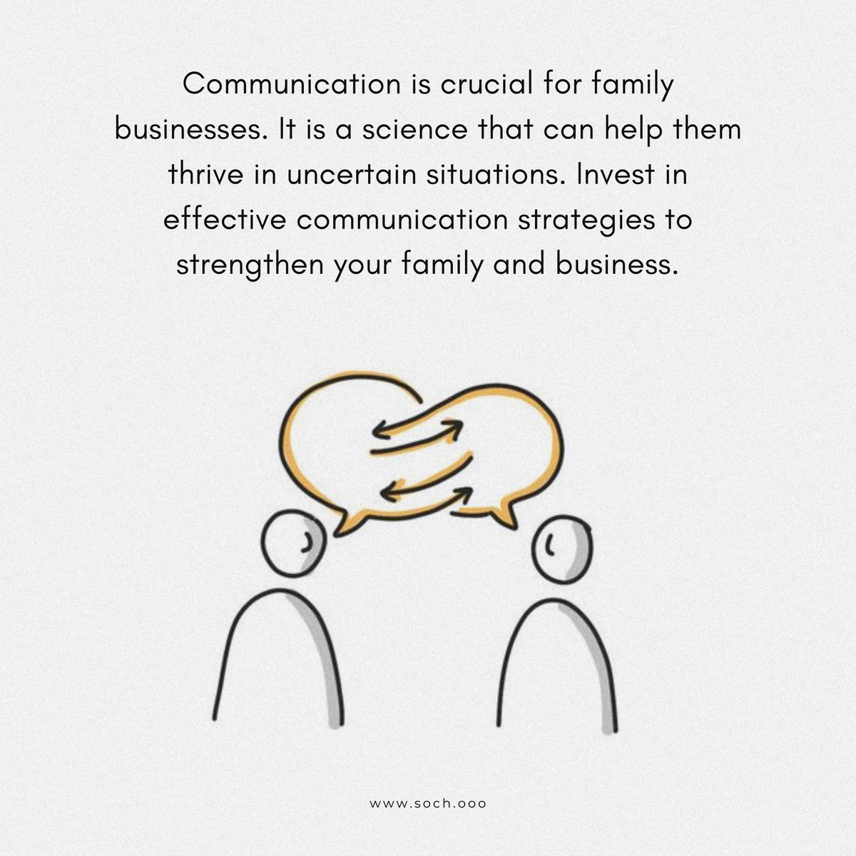 Don’t just see communication as one time thing or something that is essential.

For family businesses, it is critical to see communication as the linchpin to harmony, prosperity and love.
#familybusiness #communicationiskey #harmonyathome #prosperityforall
