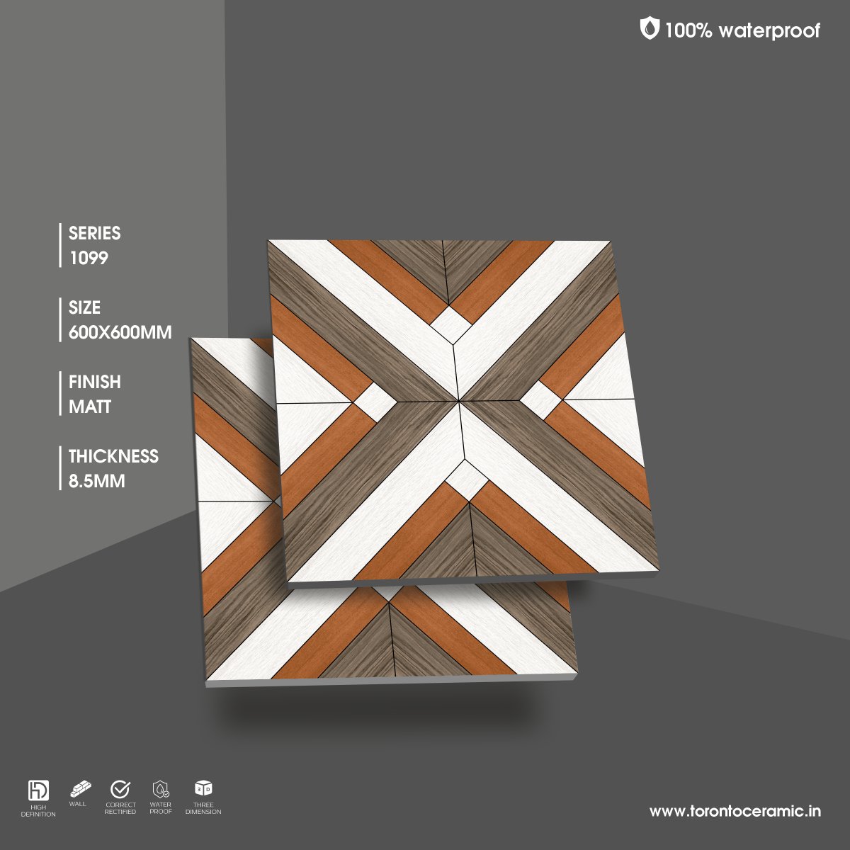 IndiaToronto's tweet photo. Toronto Ceramic (India) LLP
...
1099
600x600mm
Finish: Matt
Thickness: 8.5mm
.
High Light The Beauty Of Your Floor
.
#carving #glossy #matt #glossymatt #600x600 #tiles #luxury #interiordesign #homedecor #decor #interior #decoration #building #interiors #kitchen #homedesign https://t.co/mKqKIUW1Wl