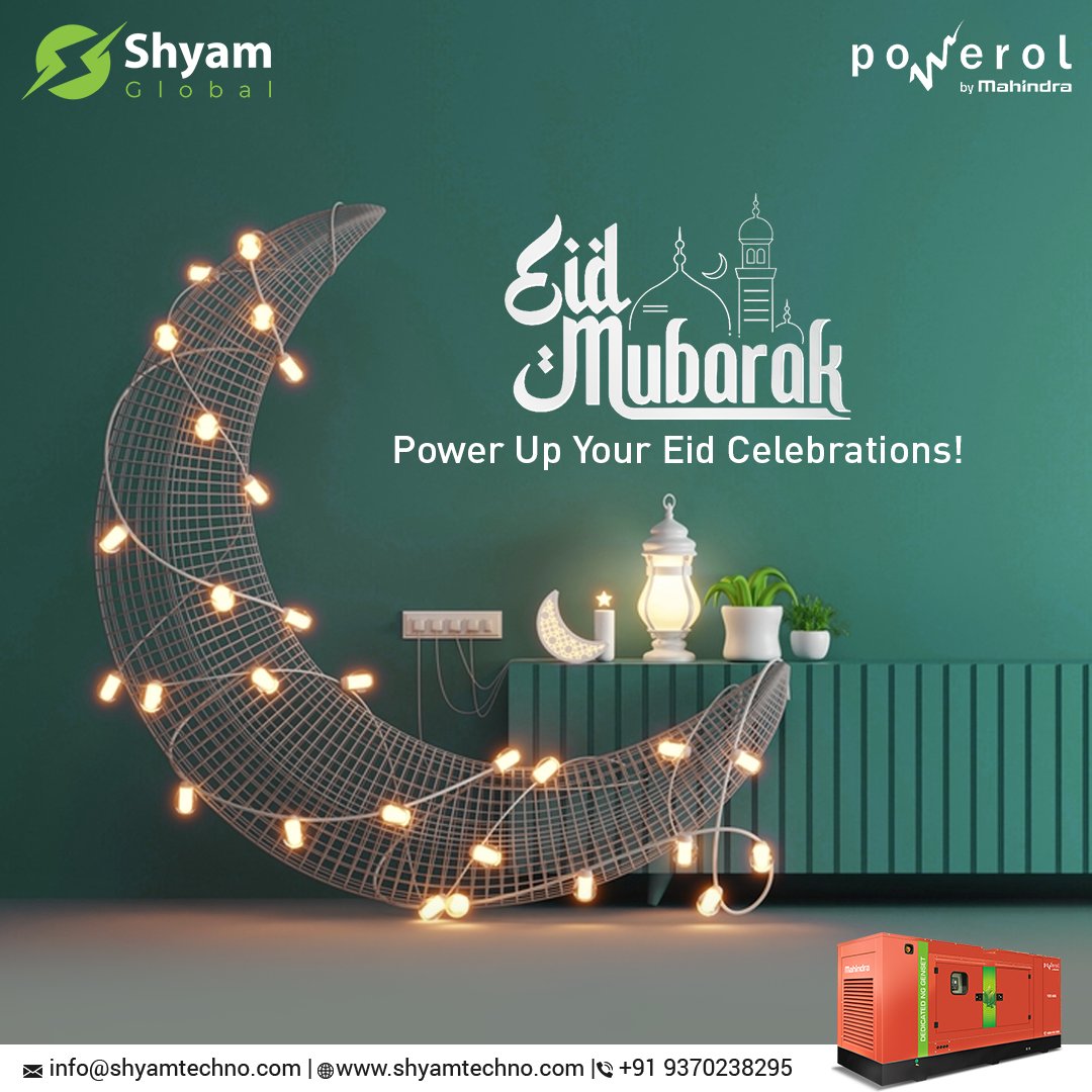 On this blessed day of Eid, may your business thrive and your endeavors prosper. Eid Mubarak from our team to yours!

#powerol #shyamglobal #mahindra #eidmubarak