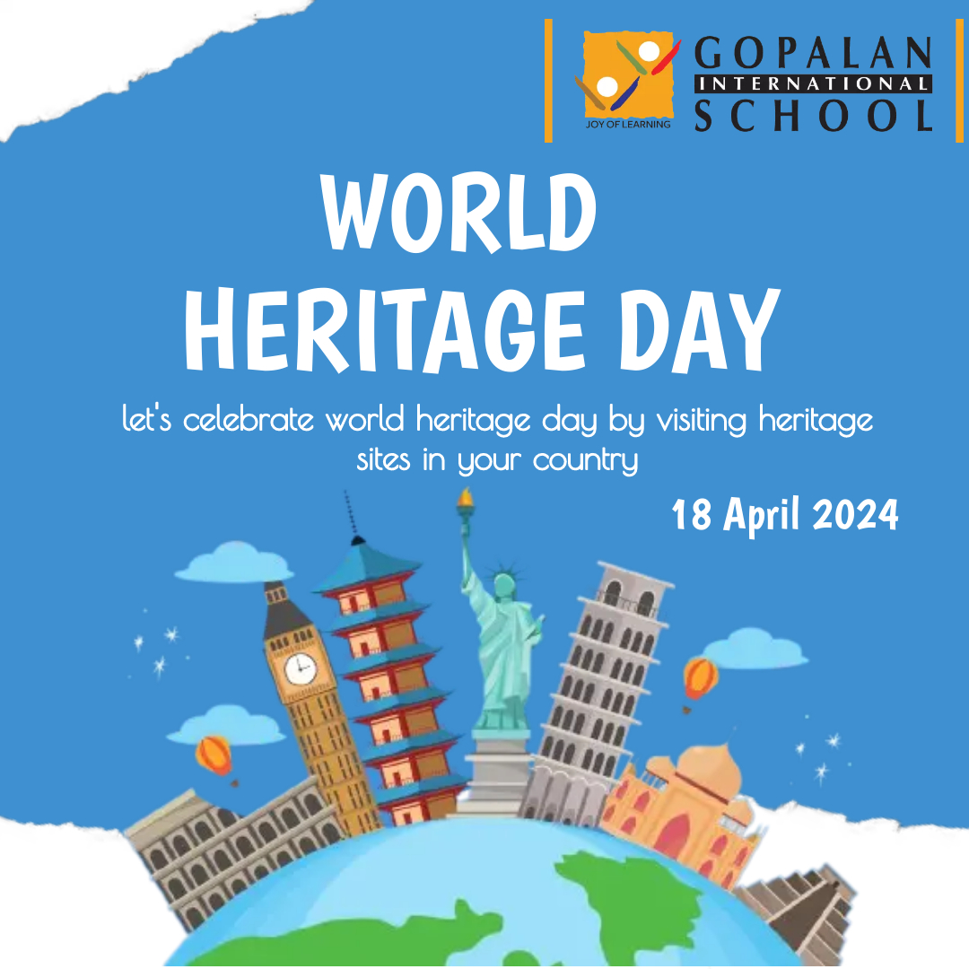 On this World Heritage Day, let's pledge to preserve and protect the treasures of our world.
#WorldHeritageDay #gopalaninternationalschool #joyoflearning