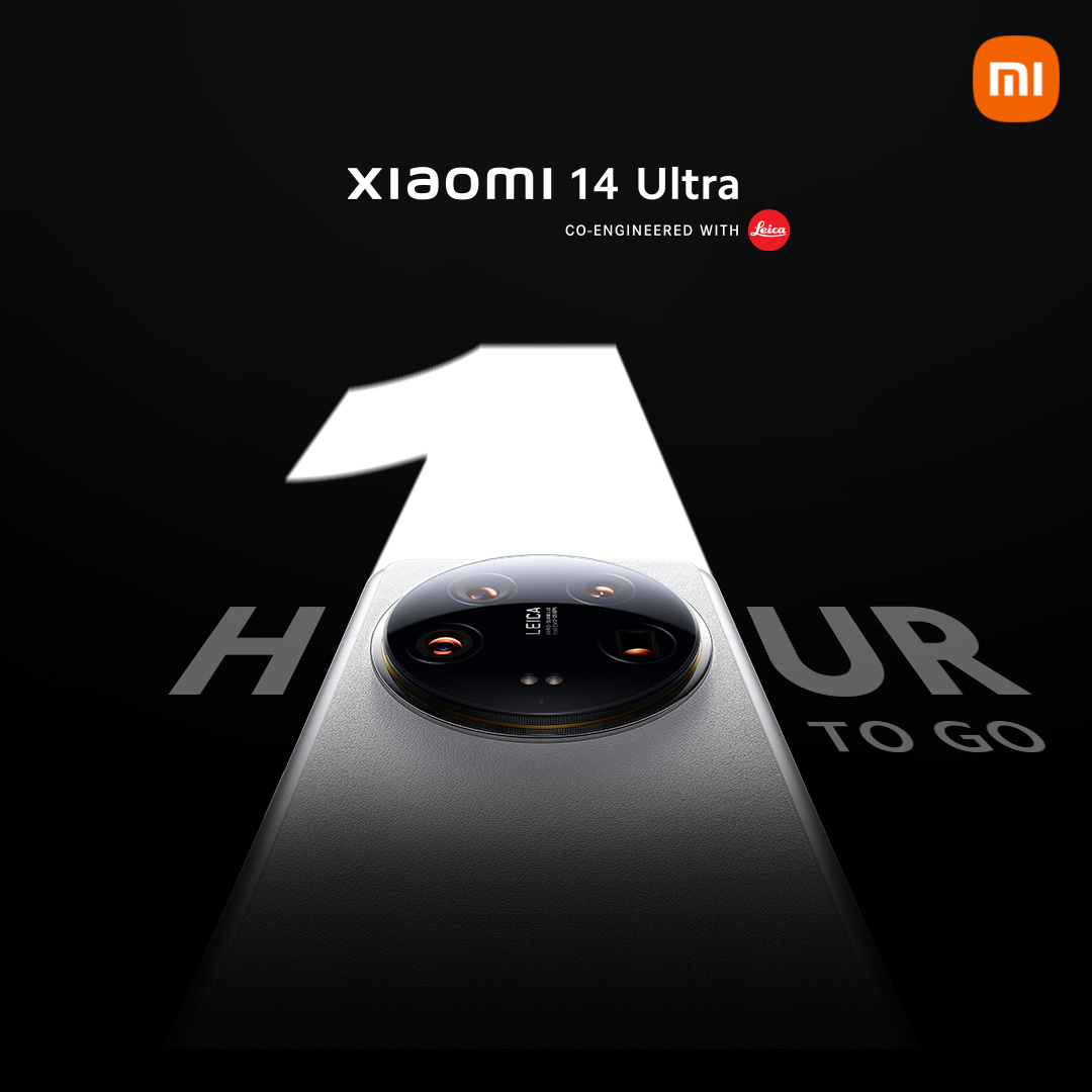 Get ready to capture the ultimate blend of light and shadow! Less than 1 hour remains until the sale of the extraordinary #Xiaomi14Ultra | Sale goes live at 12pm Know more: bit.ly/Xiaomi14Ultra #SeeItInNewLight