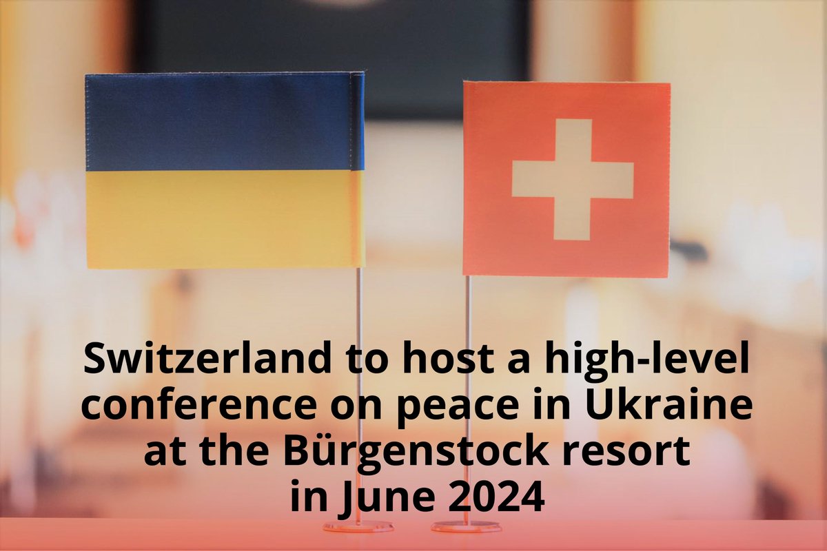 After the visit of the 🇺🇦 President Zelenskyy to 🇨🇭 earlier this year, Switzerland began working on preparations for a high-level conference on peace in Ukraine. 🇨🇭 already held talks with G7 , the EU and representatives of the Global South. More – bit.ly/3JfmkSw