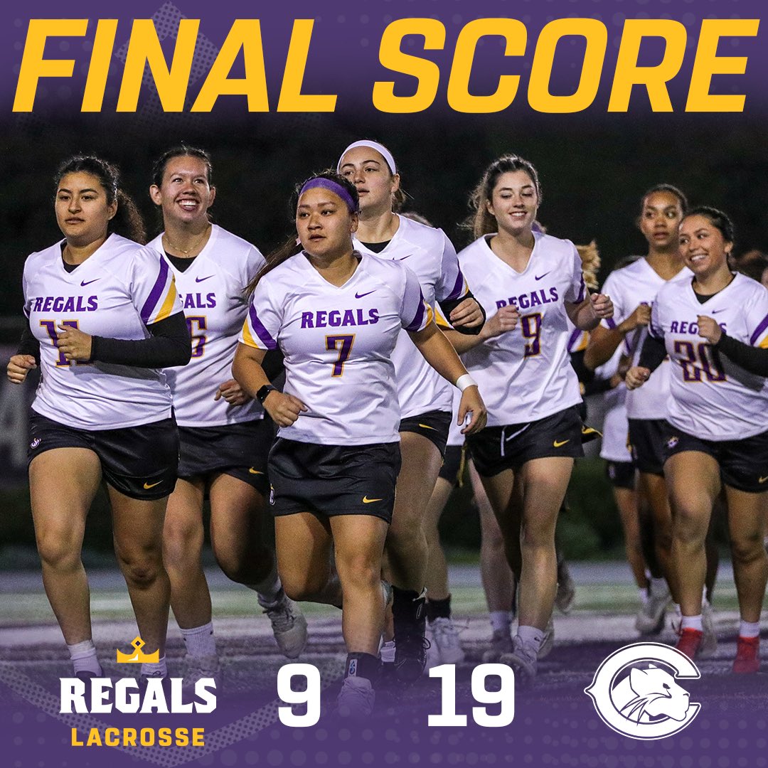 Final from Chapman. Regals Lacrosse battled the Panthers on Wednesday night. #OwnTheThrone