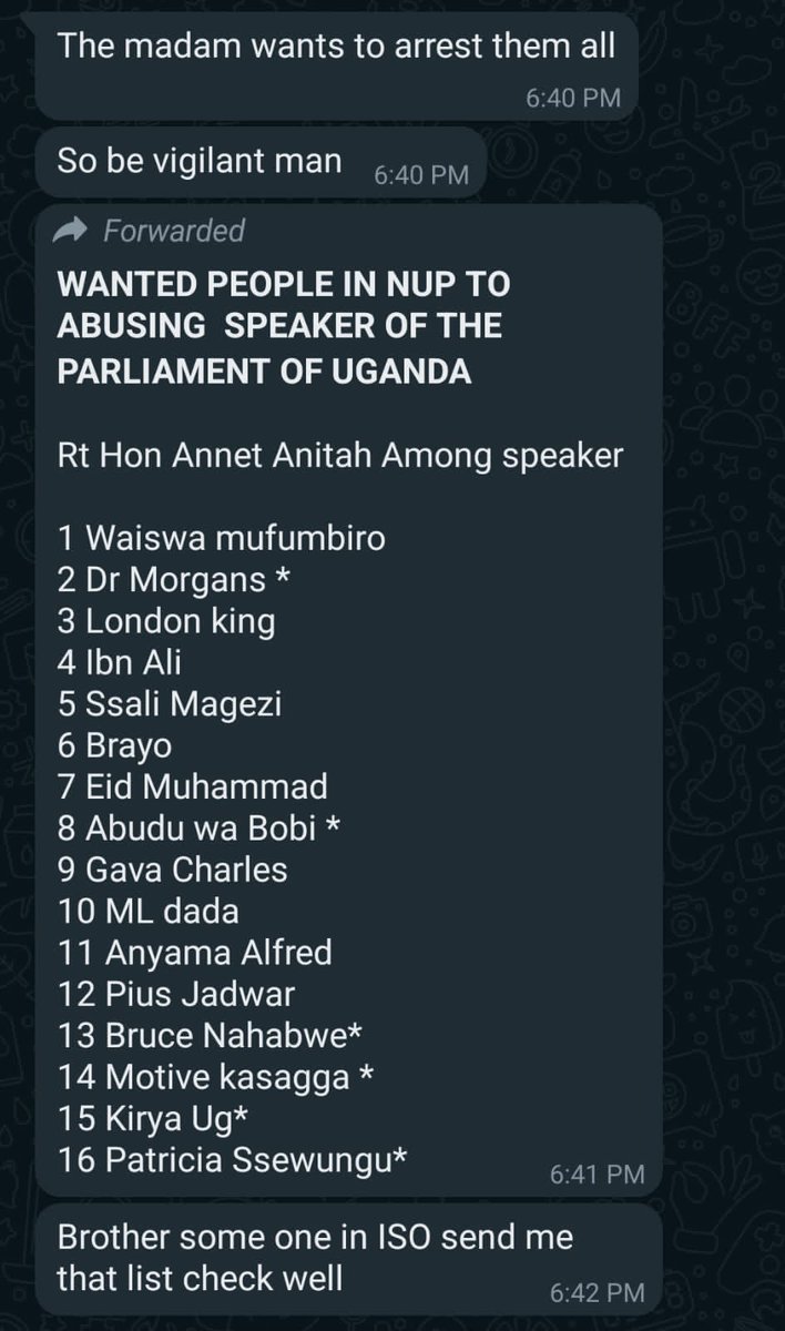 <a href="/AnitahAmong/">Anita Annet Among</a> never abused you. But u hold a public office we have every right to call u a dimwit. And if u think to qstn your extravagance result Into kidnap so be it.

I found something worth dying for you.

I will not stop to fight for human rights and injustice of our people.