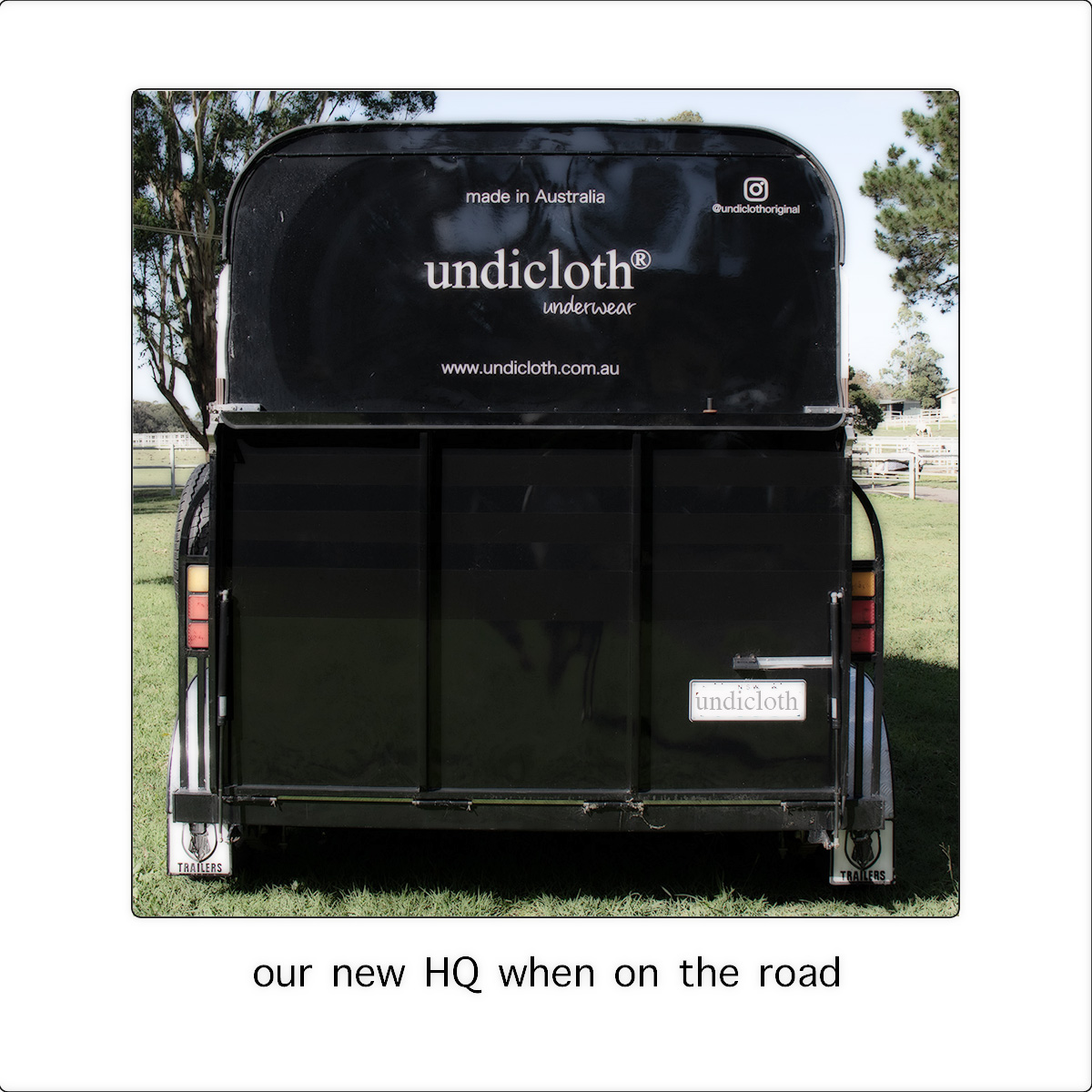 Introducing our newest adventure companion! 🚐🌟 Undicloth® has transformed a horse float into our very own home away from home. 🌈🌻🏞️ #UndiclothAdventures #OnTheRoadAgain #HomeOnWheels #smallaussieadventure #smallbusiness