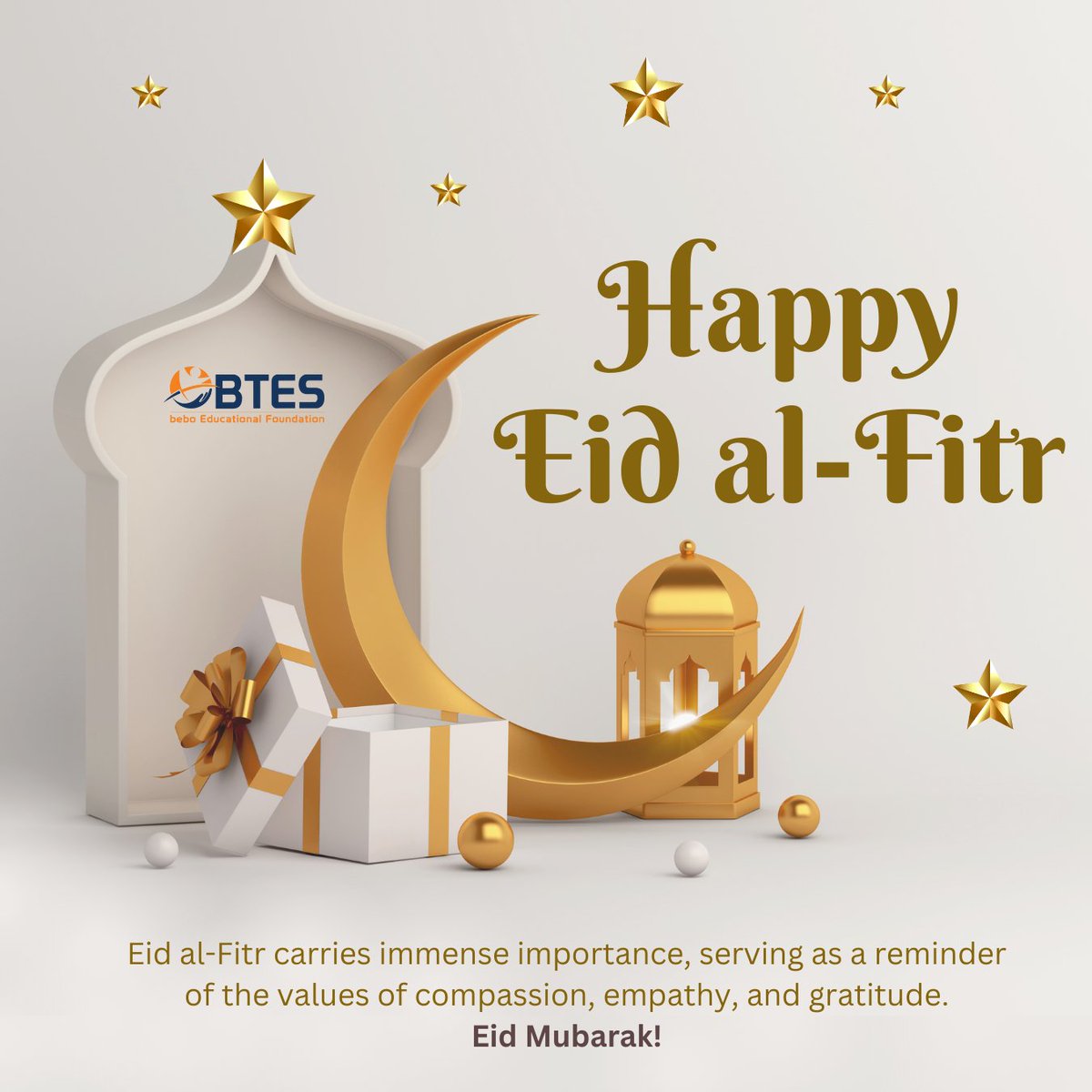 Warm Eid greetings from BTES! May this joyous occasion fill your hearts with peace, happiness, and prosperity.

#EidMubarak #HappyEid #EidCelebration #EidGreetings #beboTechnologies #BTES