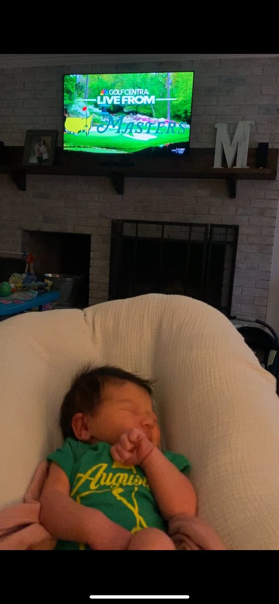 Blessed to have 2nd daughter AND lucky to have lottery tickets to <a href="/TheMasters/">The Masters</a>.

Calculated odds of both occurring in same week &amp; it’s over 1 in 10,000 or more?

All that say, passed my ticket to a happy brother-in-law &amp; we are Live From The Couch #GirlDad #MaybeNextYear