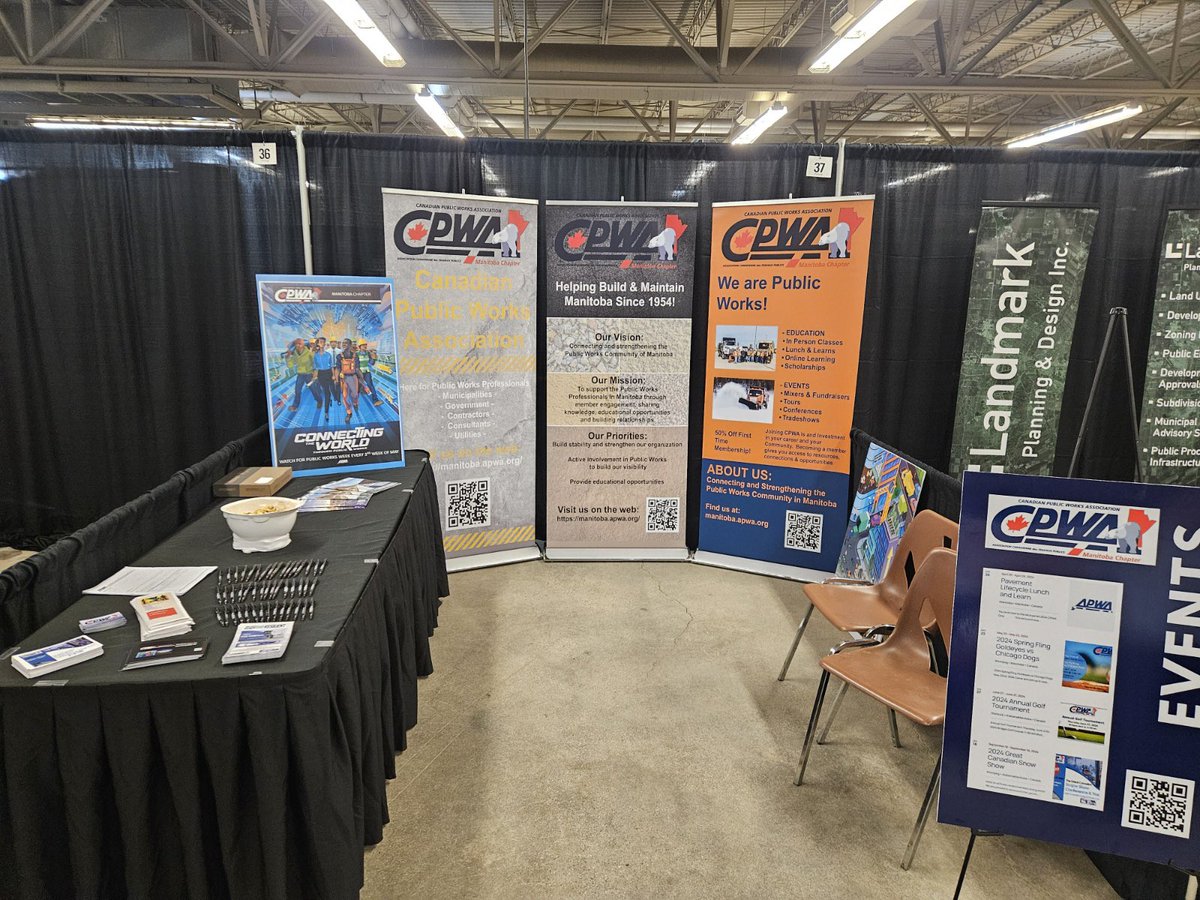Come visit us at the AMM trade show booth! Mb. CPWA#publicworks