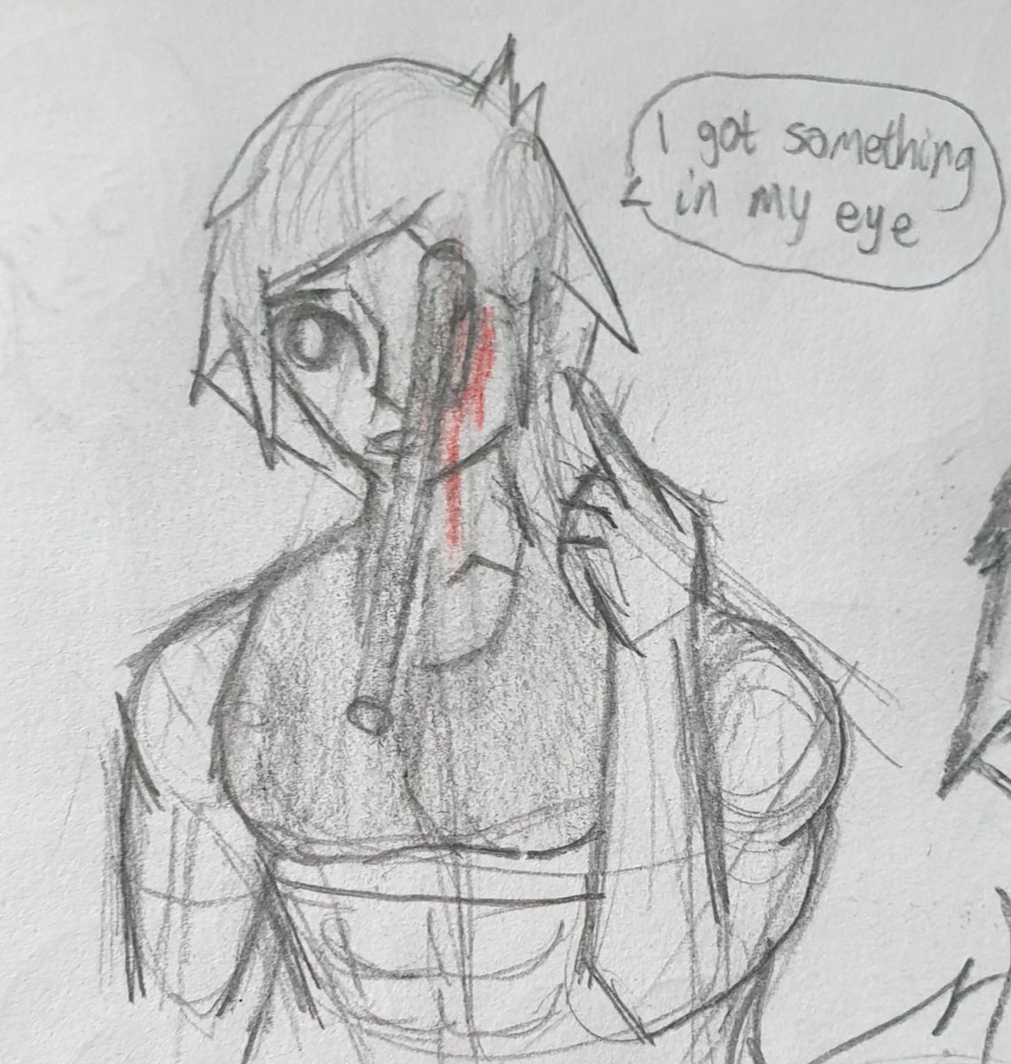 CW // Blood and injury I think an eyelash fell in