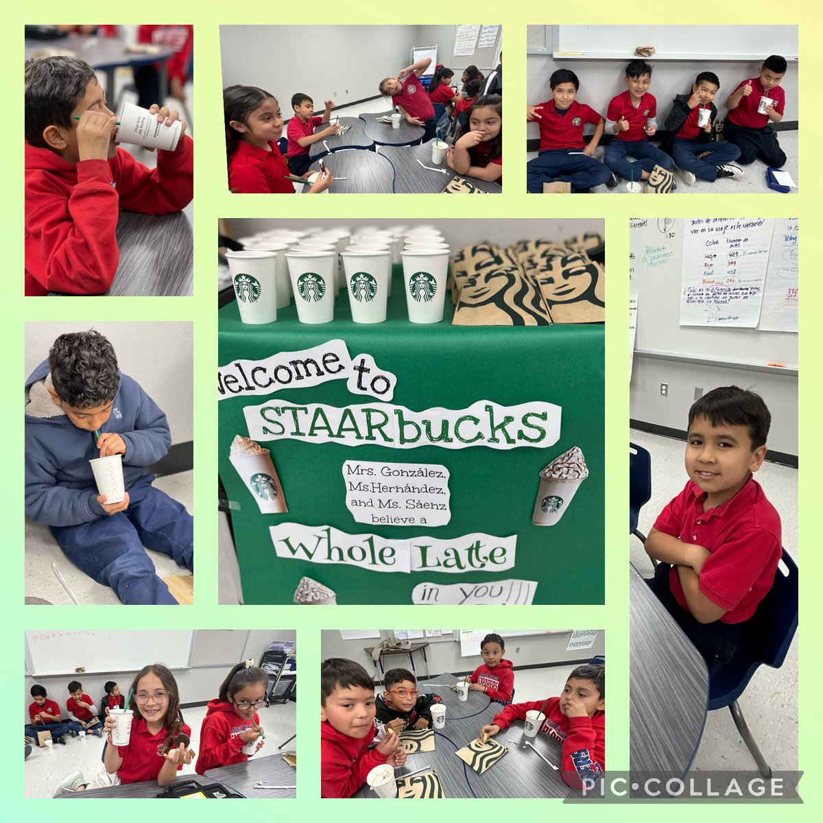Vanessa53180249's tweet photo. Concluded our RLA Blitz with some treats! Explorers, we believe you will shine!!! @Karla_Gutz @ARCESYISD #STAARbucks https://t.co/GDjLLw8zO2