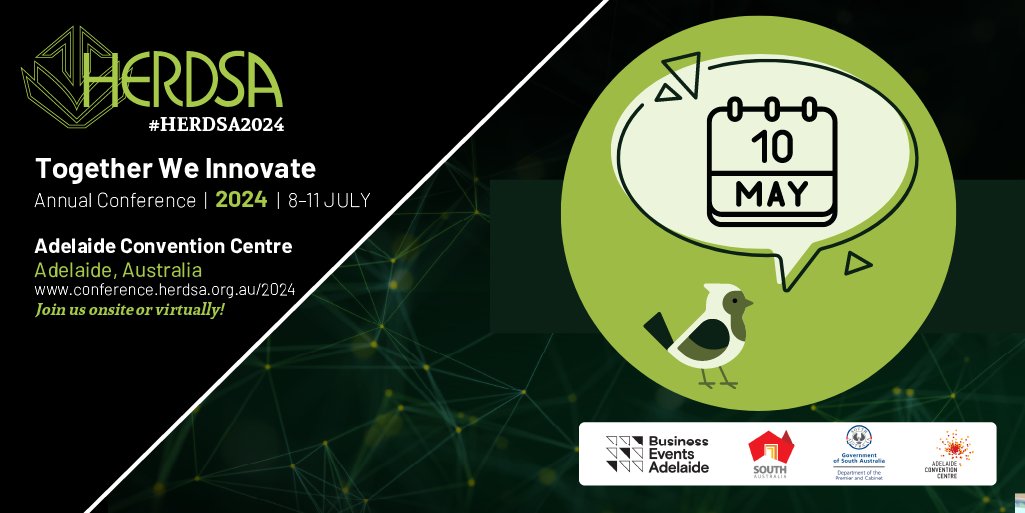 There's only one month left to take advantage of our early bird pricing for #HERDSA2024 and save up to $250 on your registration. Register and pay in full by Friday 10 May 2024 to lock in the discounted fees. To register visit: conference.herdsa.org.au/2024/register/  #highered #RandD #Teaching