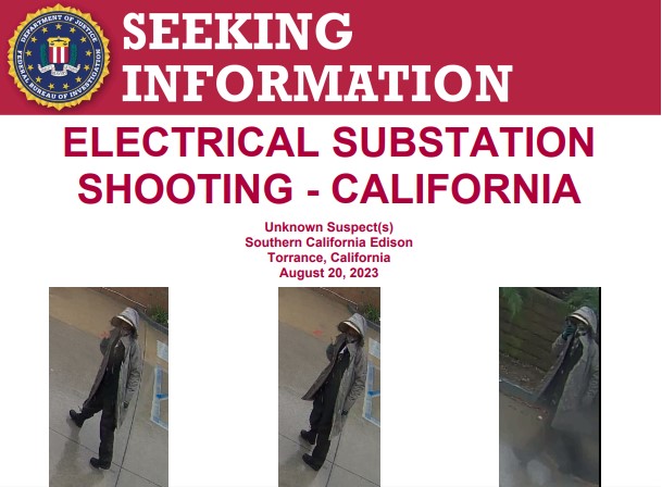 Vandalizing substations is a crime & can cause dangerous outages or lead to serious injury and death. If you have info about a suspect involved in an Edison substation shooting in #Torrance, please call us 3104776565 for up to 25K #reward. #WantedWednesday ow.ly/sjKi50RcN6E