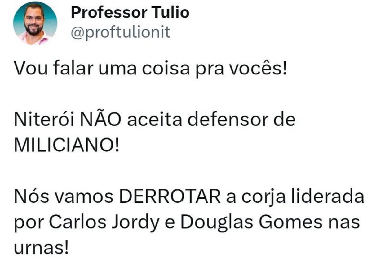 Falou o vereador que defende o Hamas e o Comando Vermelho!