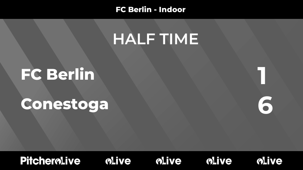 HALF TIME: FC Berlin 1 - 6 Conestoga #FCBCON #Pitchero There was only one team on the field this first half. Berlin has an uphill battle ahead! berlinfa.com/teams/276848/m…