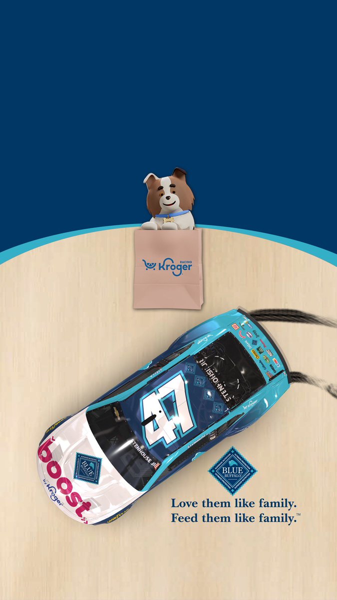 Hey pet lovers, show your passion with this week’s @bluebuffalo wallpaper to prep for the race weekend! And while you’re at it, show us pictures of your fur babies!