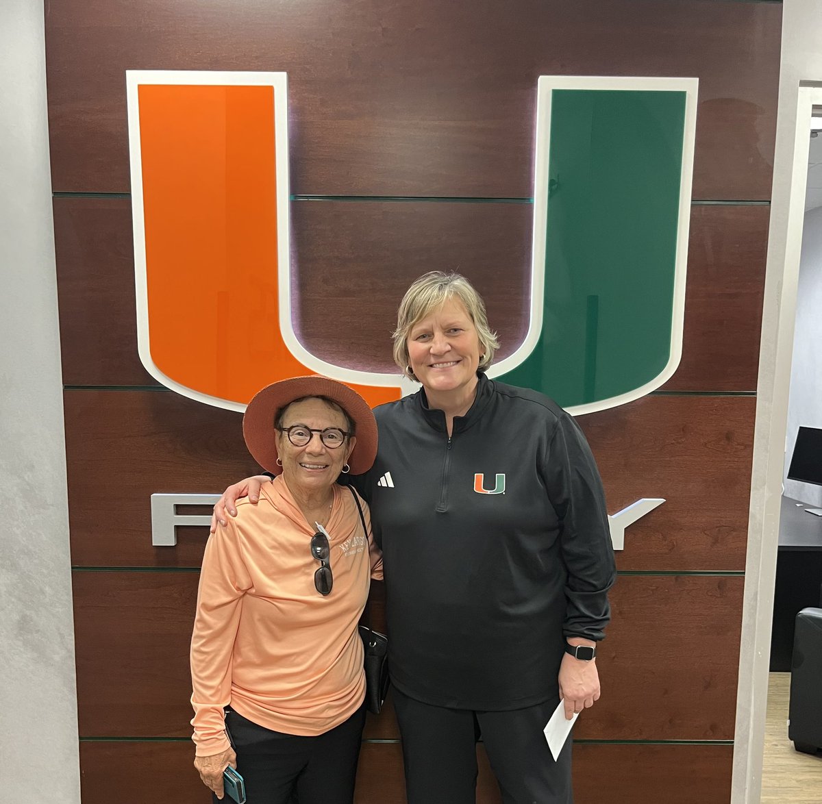 What an honor to visit with Ferne Labati today! #CaneLegend