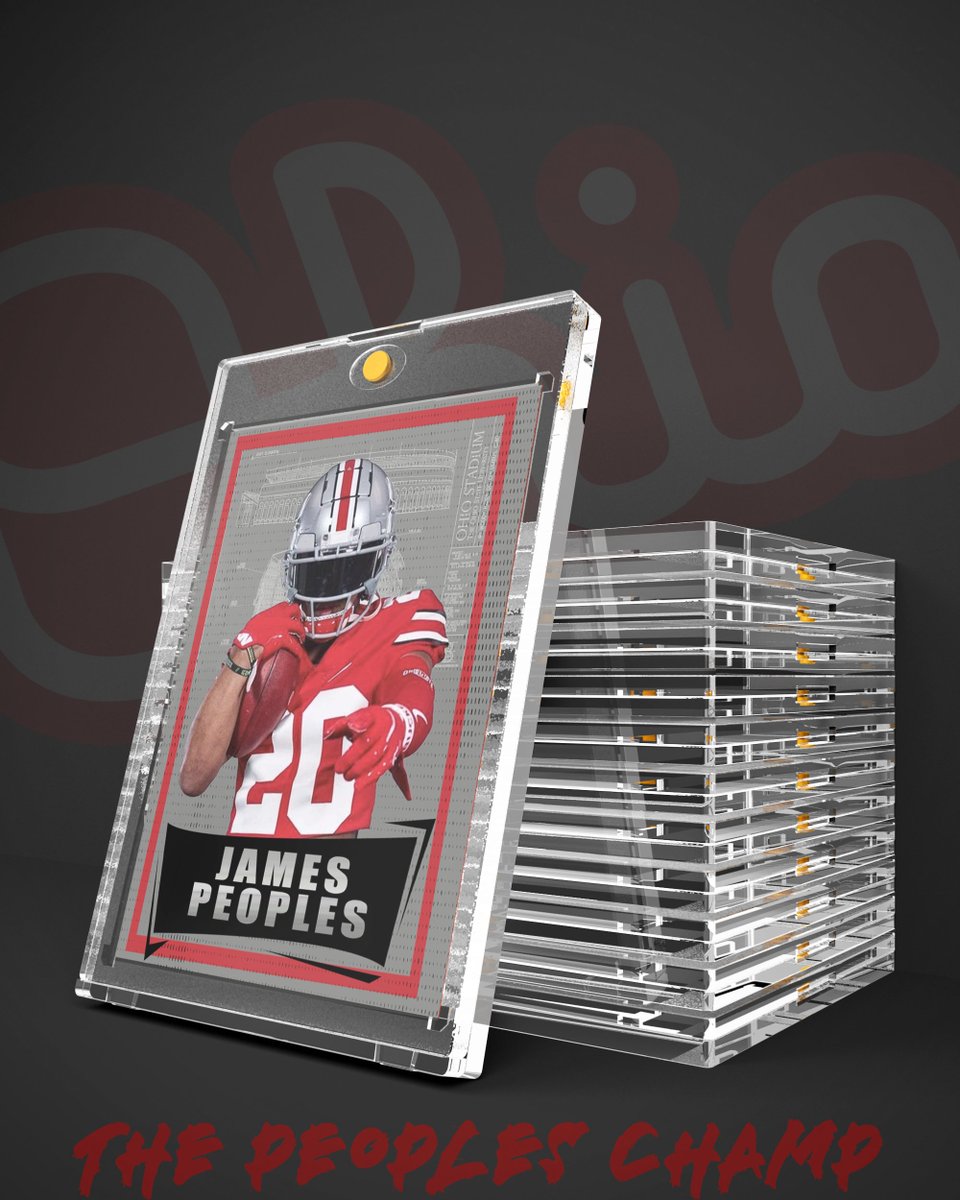 Trying out the new templates from @BradleyJackDsgn They are awesome! Can't wait to try them all out. First design, I used a custom card of The People's Champ @James_peoples17