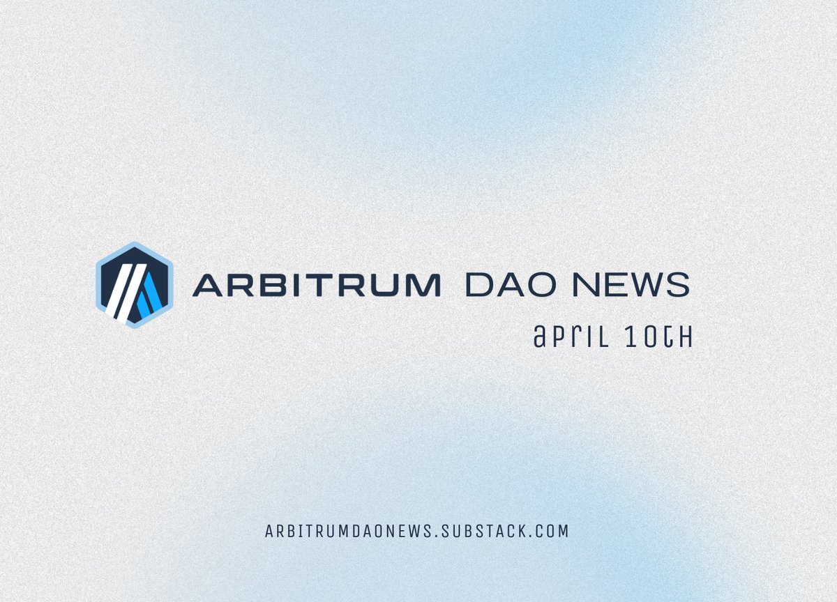 ArbitrumNewsDAO's tweet photo. This week in #ArbitrumDAO 🔵🟠 

A busy week for delegates, but also a sign of significant growth for the Arbitrum ecosystem.

Dive into the latest happenings with our thread!

🧵 1/6 https://t.co/KJswadb5jy