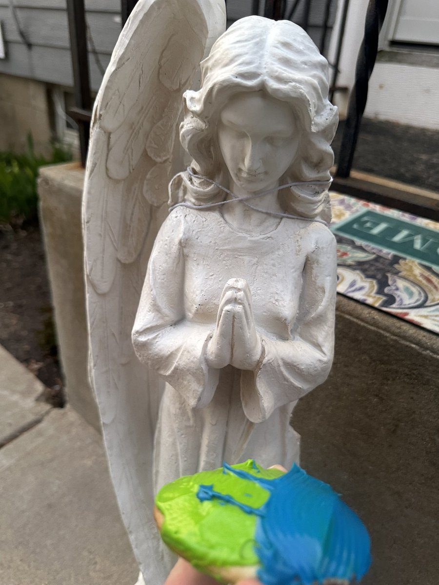 1 Winged Angel 
1 #BlueGreenTeam Cookie 
1 Prize 

#WeveGoneCountry 
#SpreadWingsFLY