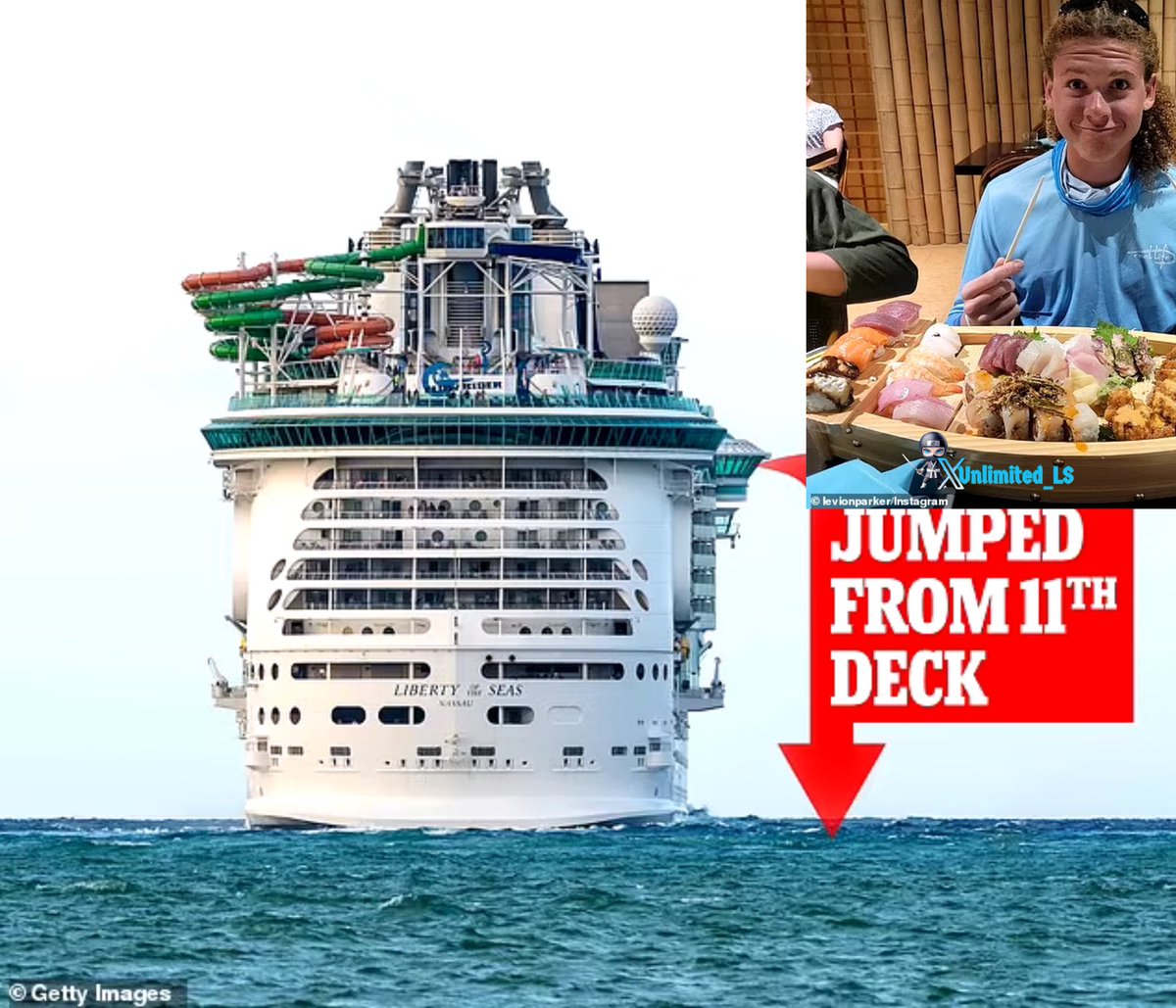 NEW: Teen jumps to his death from Royal Caribbean Cruise ship's 11th deck during a drunken argument with his dad

Levion Parker, 20, from North Port, Florida, was identified by Broward County Police, after the US Coast Guard abandoned the search near the Bahamas

'His dad was…