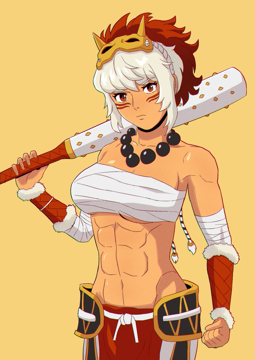 rewkira's tweet photo. I felt like redrawing some of my old work so here's Rinkah from FE Fates https://t.co/5FlVKCP25m