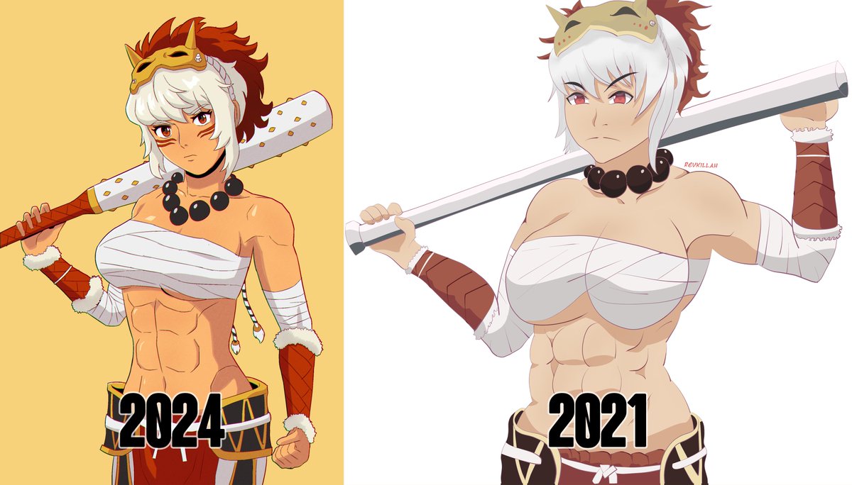 rewkira's tweet photo. Here's a comparison to the original from 3 years ago https://t.co/UKygsLE4b7