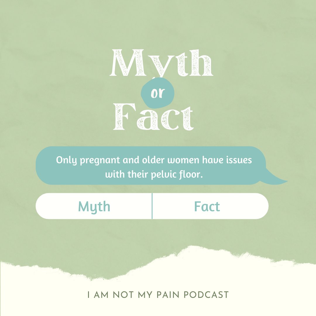 MYTH! Anyone can have issues with their pelvic floor. Check out @HappyPelvis on the I Am Not My Pain Podcast to learn about Pelvic Floor Dysfunction. For resources on the pelvic floor, check out her website thehappypelvis.ca

#podcast #chronicillness #pelvicpain