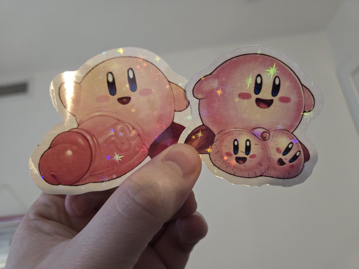 Sorry we're running a bit late launching April's sticker club, we have a lot on our plate atm, but we're launching it soon and i hope yall are ready for Dick and also Balls Kirby in sticker form