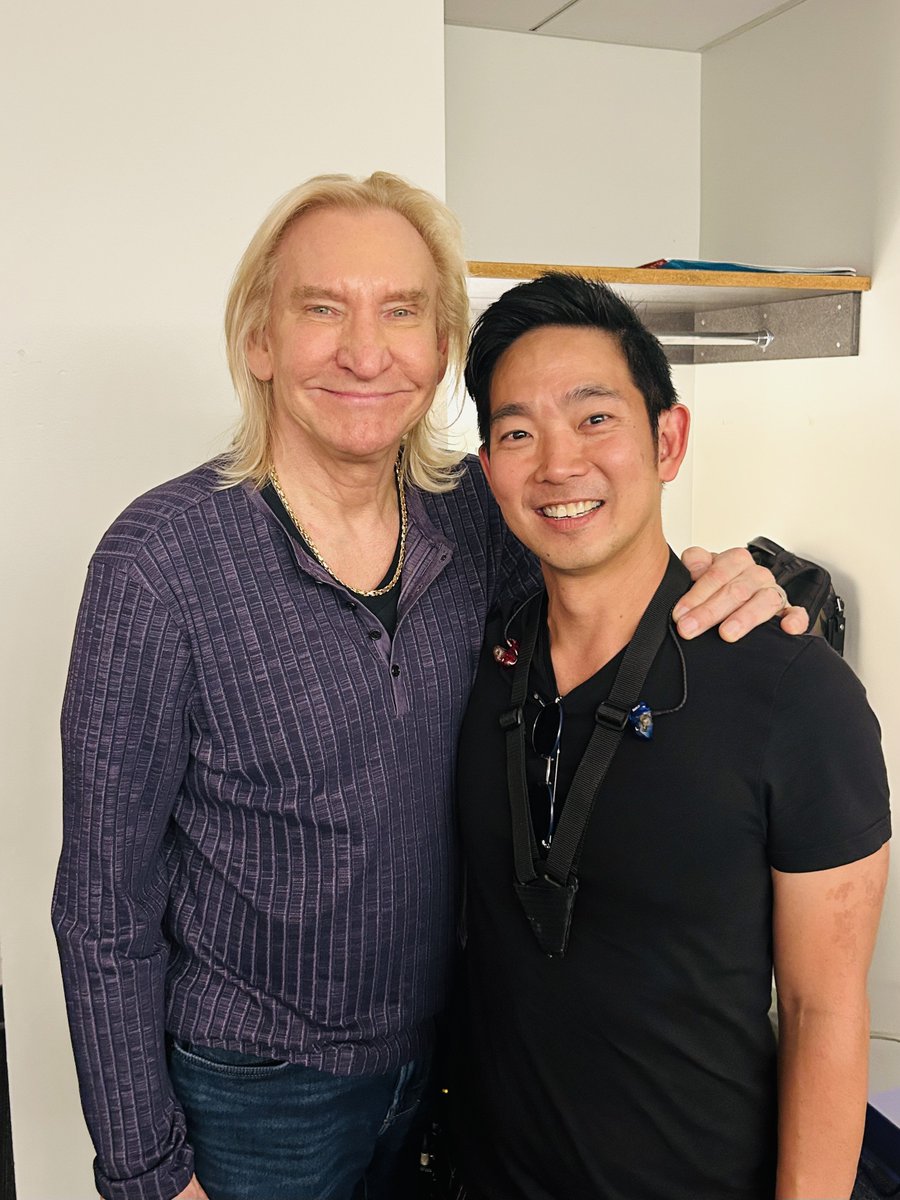 WOW!! What an honor to meet the legend, Mr. Joe Walsh! Looking forward to performing tomorrow at @HollywoodBowl as we honor @jimmybuffett alongside incredible musicians and friends 🙏🎶 #joewalsh #jimmybuffett #livemusic #ukulele