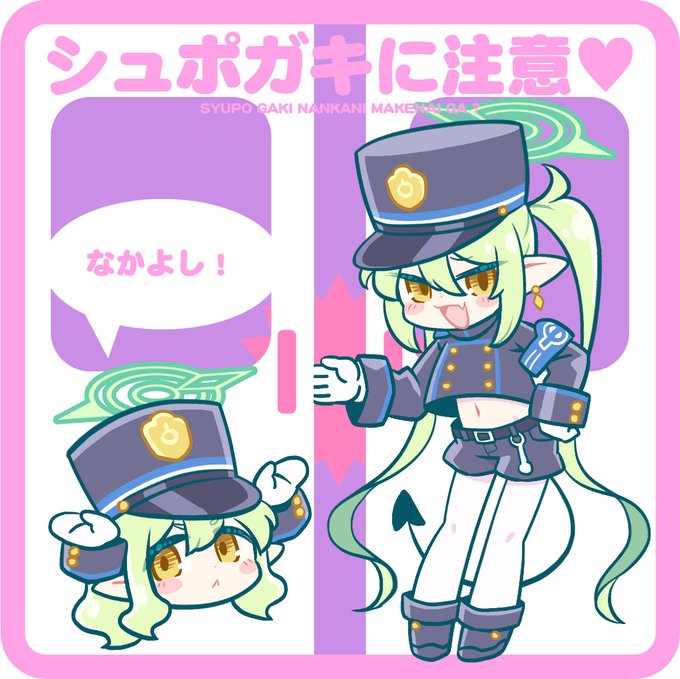 「peaked cap twintails」 illustration images(Latest)
