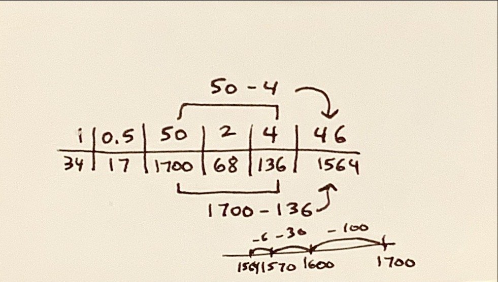 @pwharris Diff of squares:
(40 - 6)(40 + 6) = 1600 - 36 = 1564 #IHYN

Also, I can use an Over Strat (see pic)

#MathIsFigureOutable
#MathStratChat