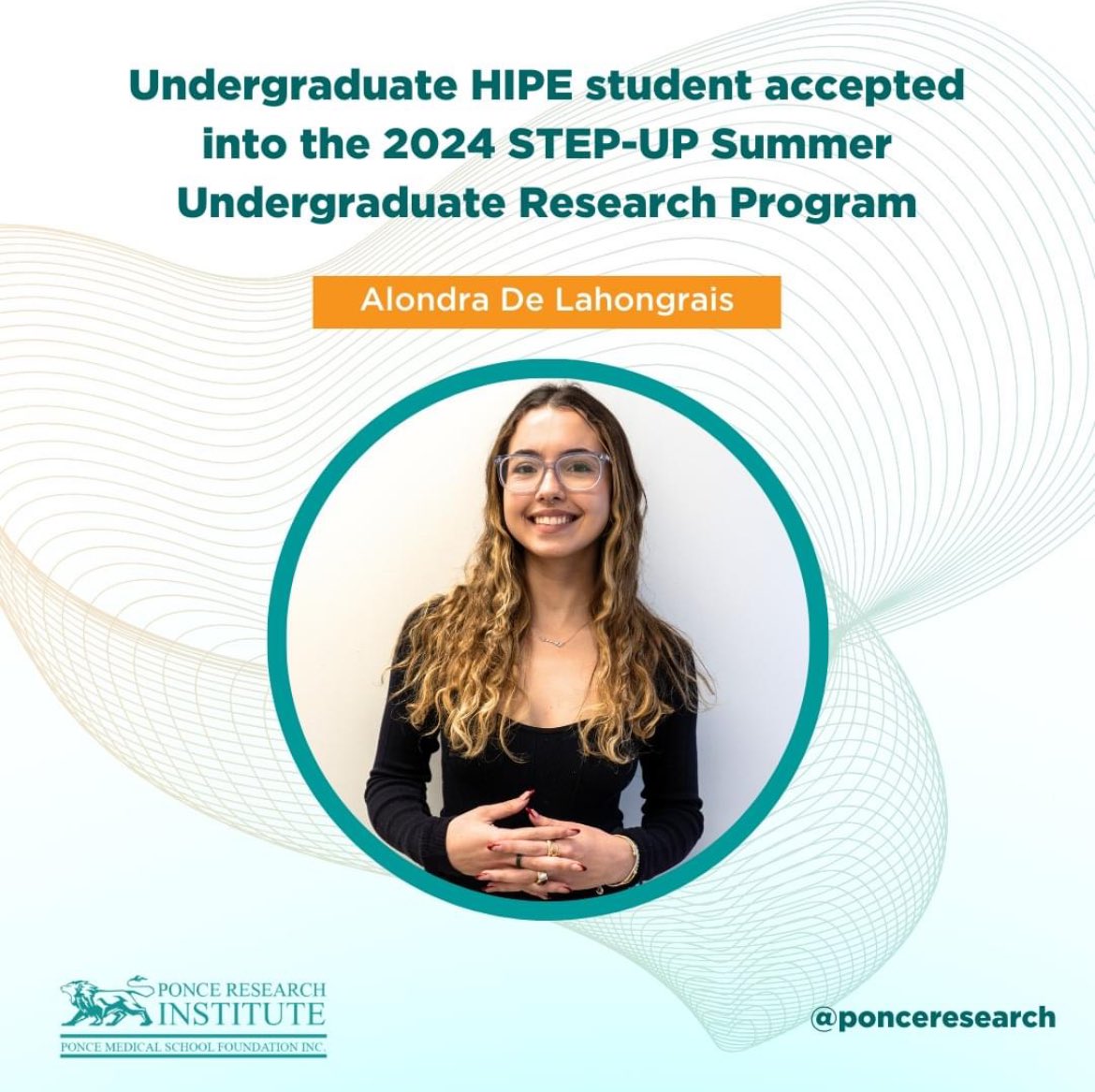 Undergraduate HIPE Lab student @lab_hipe accepted into the 2024 STEP-UP Summer Undergrafuate Research Program #proudPI